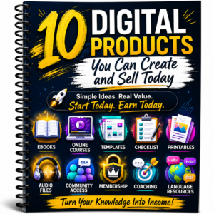 Beginner Guide - 10 Digital Products You Can Create and Sell Today