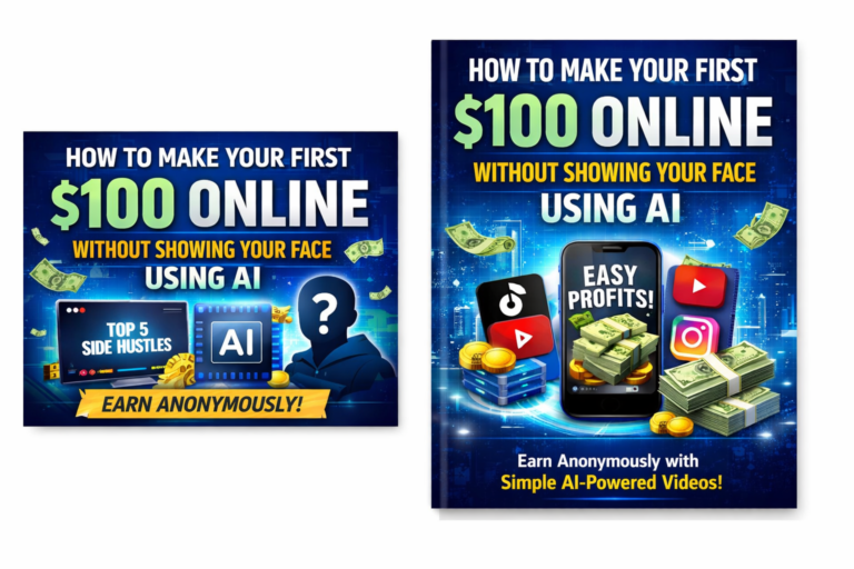 How to Make Your First $100 Online Without Showing Your Face Using AI